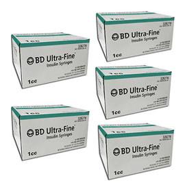BD Ultra-Fine Insulin Syringes 30g 1cc 1/2in 90/bx Case of 5 - Total Diabetes Supply
