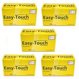 EasyTouch Pen Needle - 31G 1/4" - BX 100 - Case of 5 - Total Diabetes Supply
