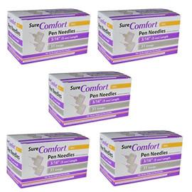 SureComfort Mini Pen Needles - 31G 3/16"  - BX 100 - Case of 5 - Total Diabetes Supply
