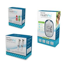 EasyTouch HealthPro Glucose Meter Kit Combo (Meter Kit, Test Strips 50ct and Control Solution) - Total Diabetes Supply
