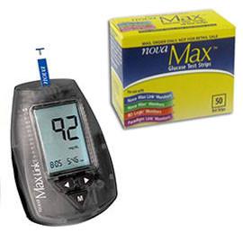 NovaMax Test Strips 50/bx with Meter Kit - Total Diabetes Supply
