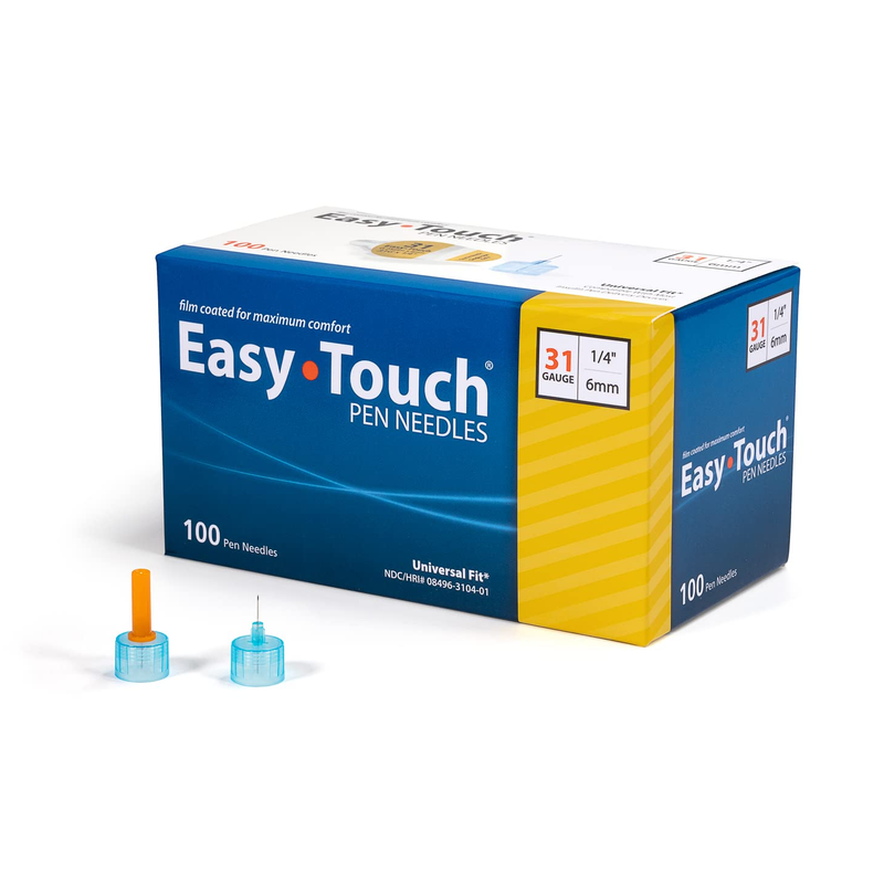 EasyTouch Pen Needle - 31G 1/4" - BX 100