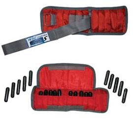 Fabrication Enterprises CanDo Adjustable Cuff Ankle Weight 4 lb, Red - Each