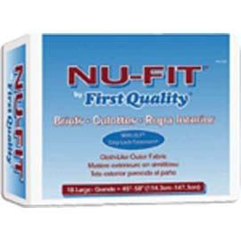 NU-Fit Adult Brief Large, 45" to 58" Waist, White - One pkg of 18 each - Total Diabetes Supply
