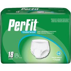 Per-Fit Protective Underwear Large 44" - 58" - One pkg of 18 each - Total Diabetes Supply
