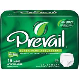 Prevail  Super Plus Underwear Large (45" to 58") - One pkg of 16 each - Total Diabetes Supply
