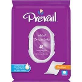 Prevail Premium Cotton Washcloth-Soft Pak, 12" x 8" - One pkg of 48 each - Total Diabetes Supply
