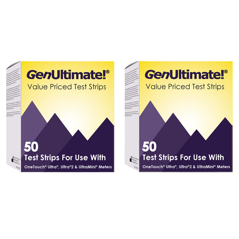 GenUltimate! Test Strips for Use with OneTouch Ultra, Ultra 2, and UltraMini Meters - 100 ct.