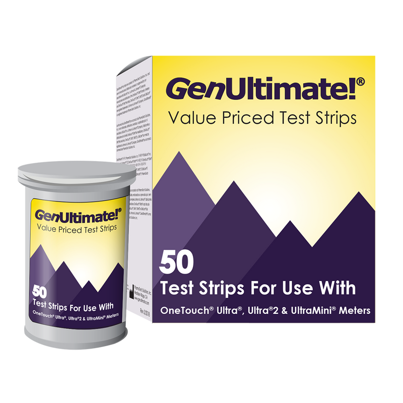 GenUltimate! Test Strips for Use with OneTouch Ultra, Ultra 2, and UltraMini Meters - 50 ct.