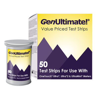 GenUltimate! Test Strips for Use with OneTouch Ultra, Ultra 2, and UltraMini Meters - 250 ct.