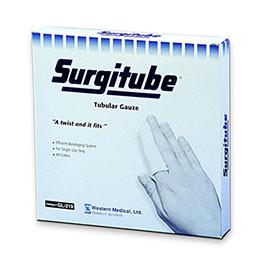 Derma Surgitube Tubular Gauze Bandage 5/8" x 5 yds Size 1, Latex-free, White, for Small Fingers, Toes, for Use without Applicator, 1 dozen - Total Diabetes Supply
