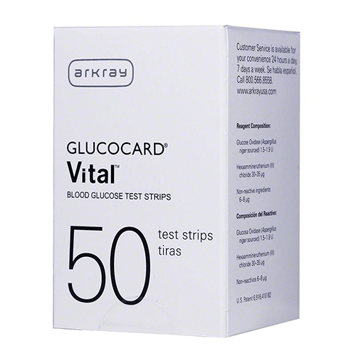 Glucocard Vital Glucose Test Strips - 50 ct.