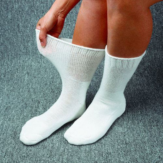 Medicool Diasox® Plus Oversize Diabetes Socks - White