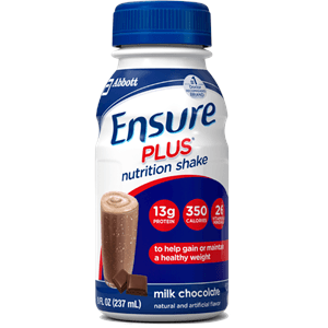 Abbott Nutrition Ensure Plus Milk Chocolate Retail - One 8oz Bottle Each