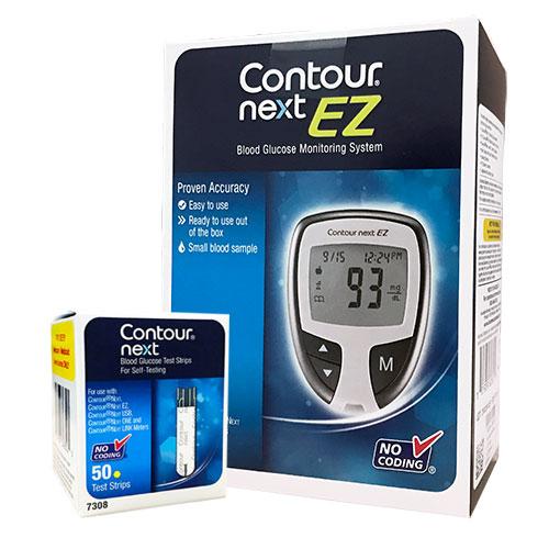 Bayer Contour Next EZ Meter Kit Combo (Meter Kit and 50 Strips)