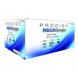 Prodigy Insulin Syringe 31G .5cc 5/16" - Box of 100 - Total Diabetes Supply
