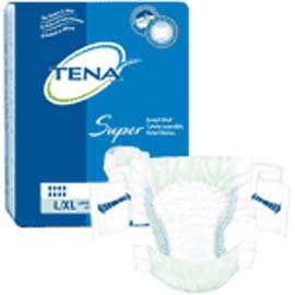 TENA Stretch Super Brief, Large/XL 41" to 64" Waist Size - One pkg of 28 each - Total Diabetes Supply
