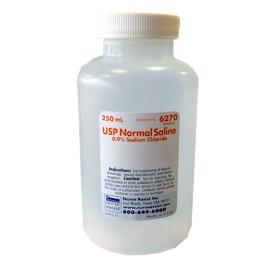Nurse Assist Inc USP Sterile Normal Sterile Saline For Irrigation with Screw Top Container 250mL - Each - Total Diabetes Supply
